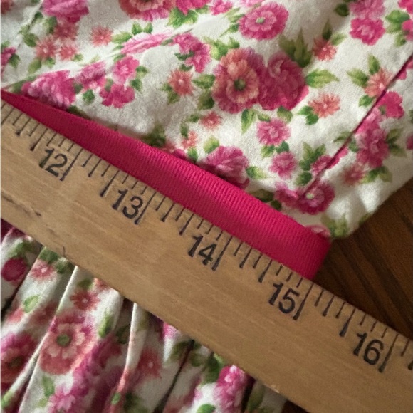 Handmade 50’s Vintage Pink Rose Print Dress - Picture 5 of 11